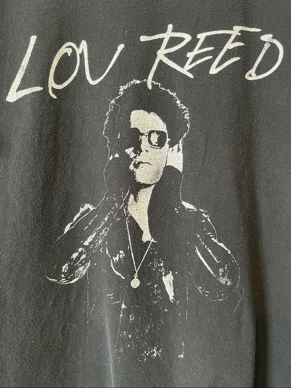 Gildan Black Lou Reed Screen Printed Graphic Tee